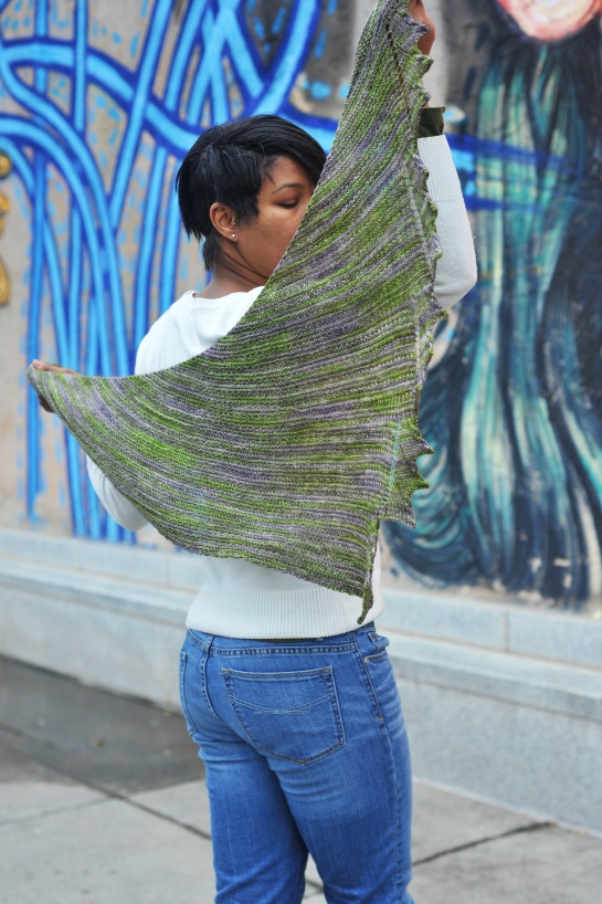In Uffish Thought - a shawl by Barbara Benson