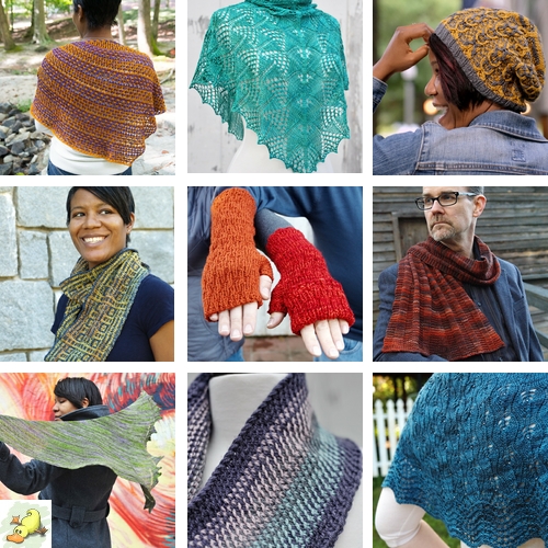 Knitting pattens from Barbara Benson designs.